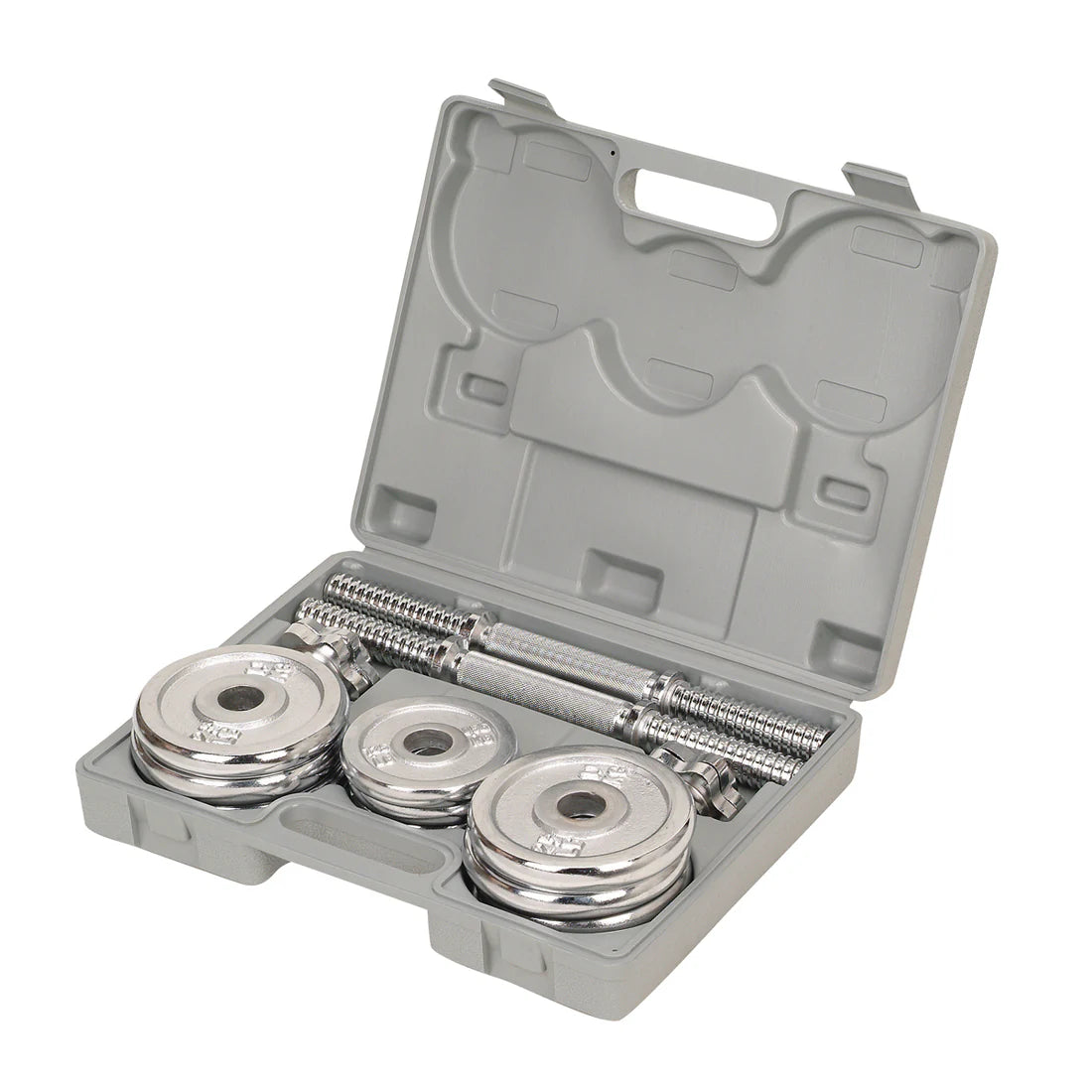 Sunny Health 33lb Chrome Dumbells