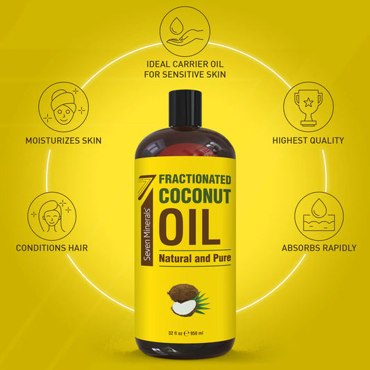 Seven Minerals Pure Fractionated Coconut Oil