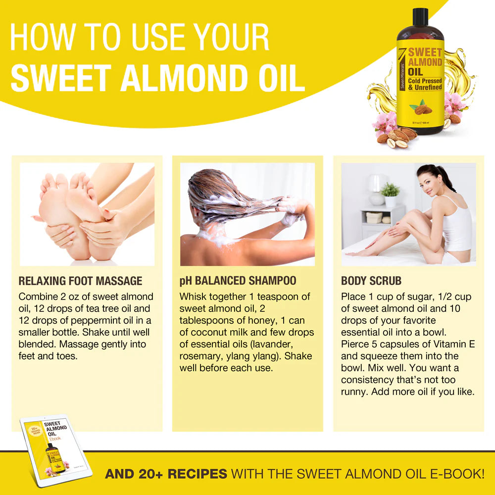 Seven Minerals Cold Pressed Sweet Almond Oil