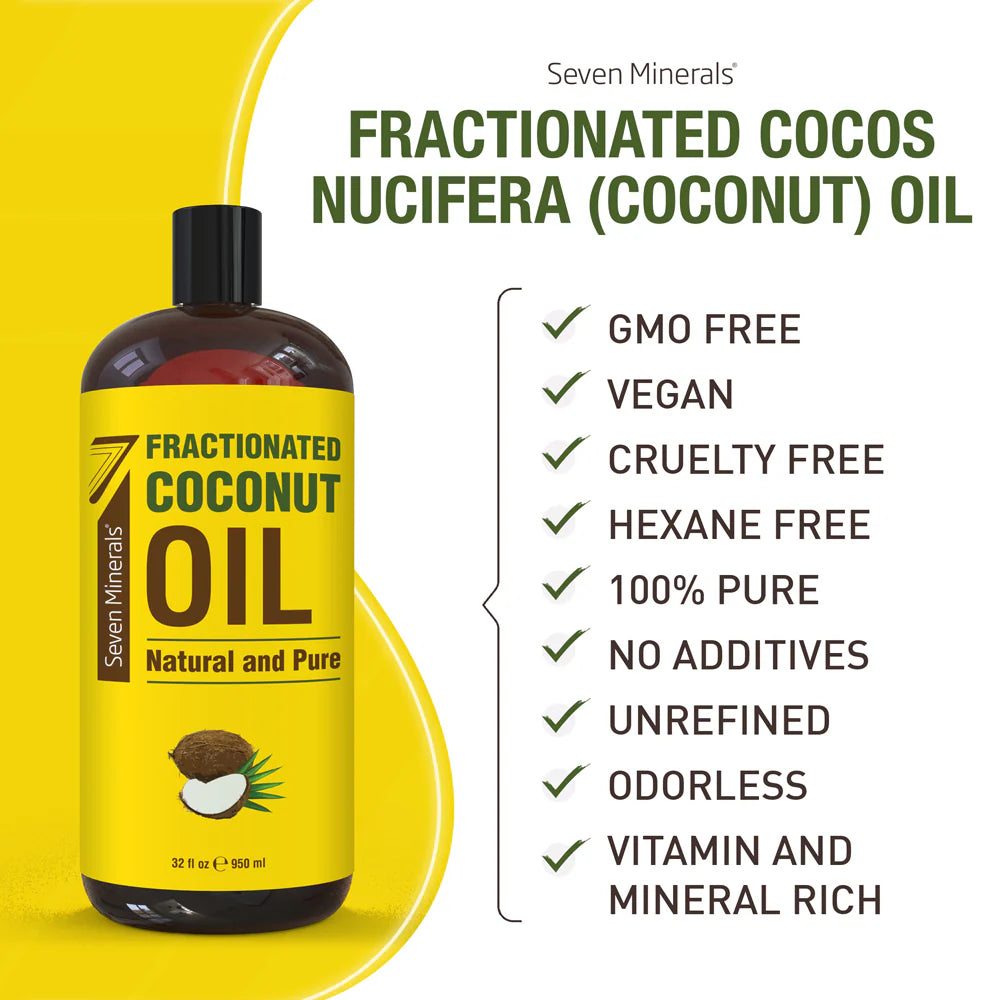 Seven Minerals Pure Fractionated Coconut Oil
