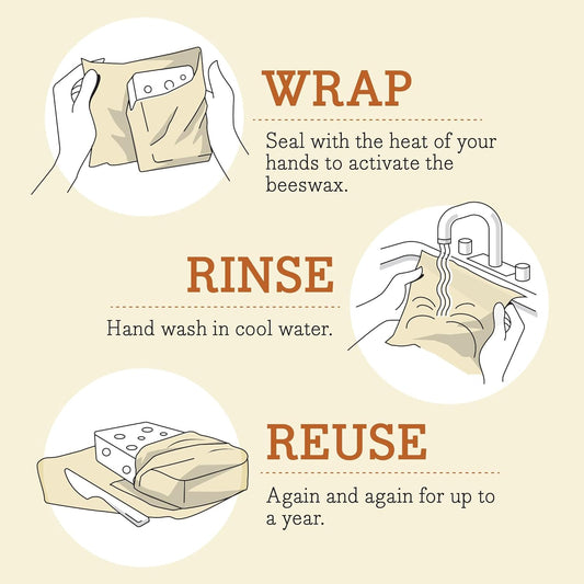 Bee's Wrap Reusable Beeswax Food Wraps