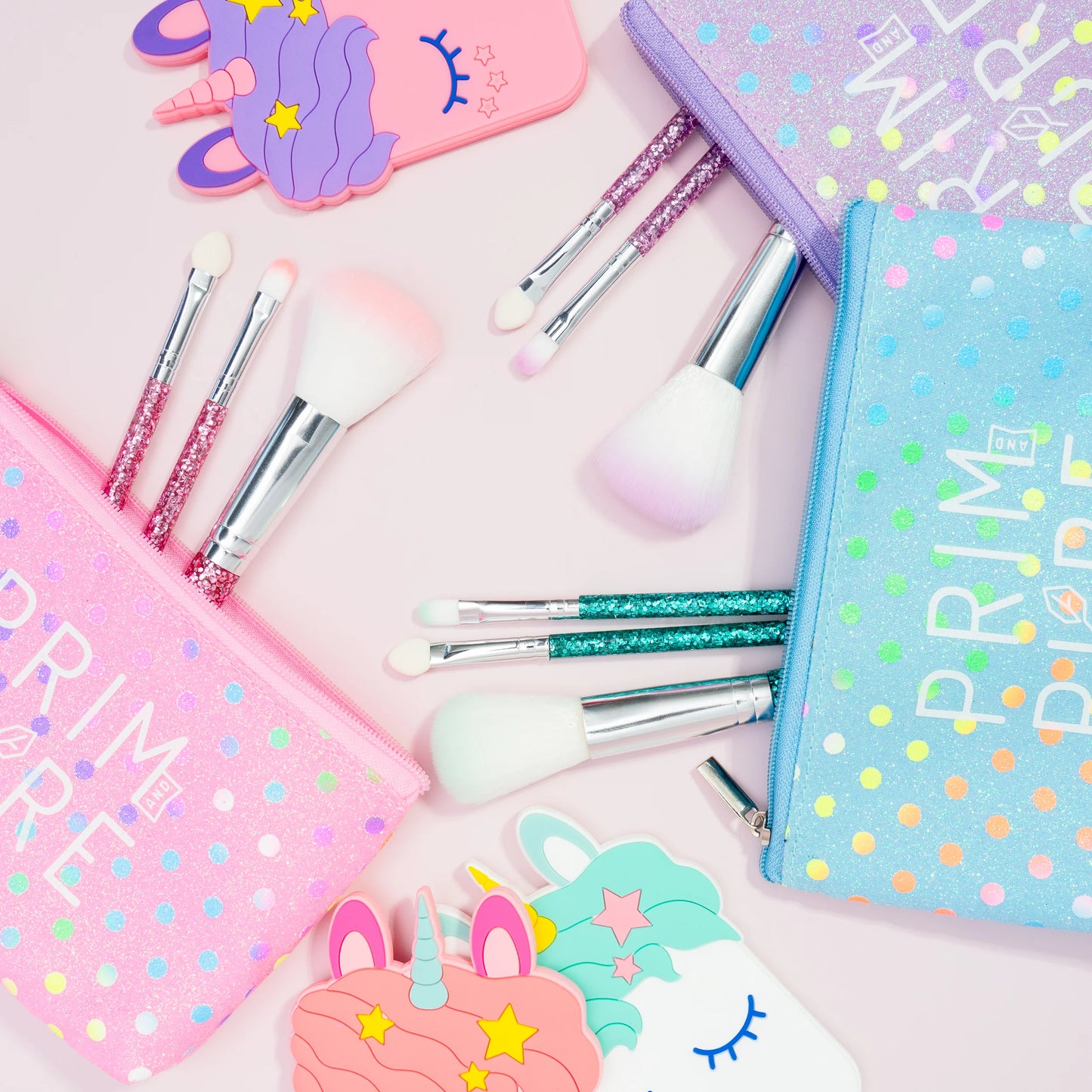 Prim & Pure Unicorn Mirror and Brush Accessory Kit