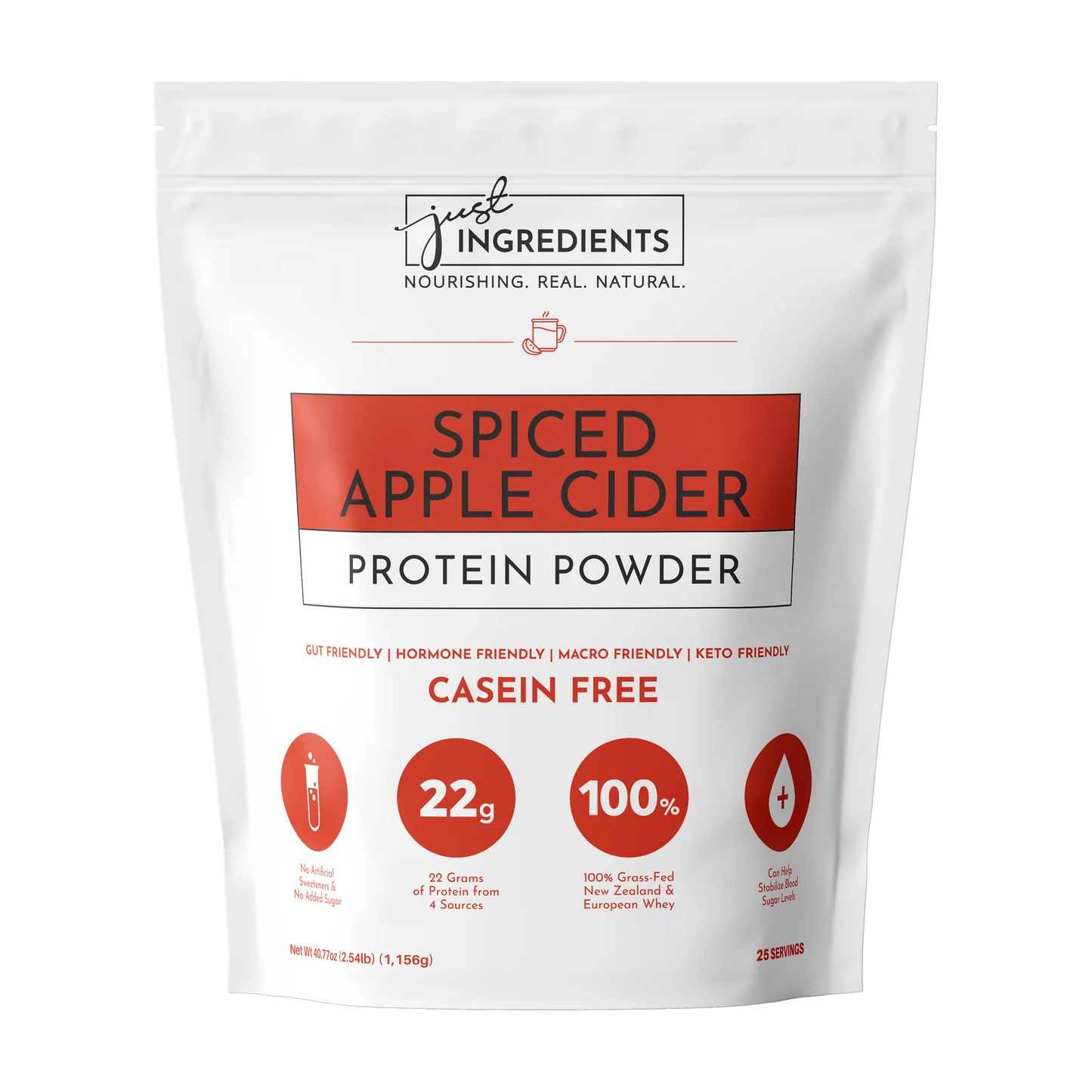 Just Ingredients Seasonal Apple Cider Protein Powder