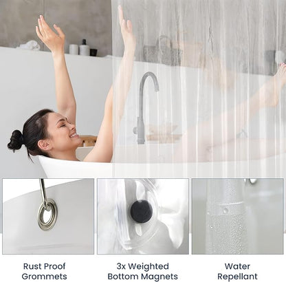 UrbanWare PEVA Shower Liner