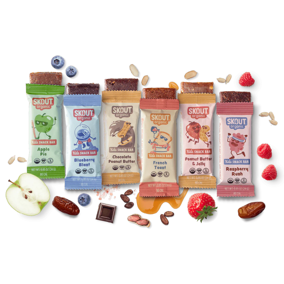 Skout Organic Kids Snack Bars, Protein Bars, and Cookies
