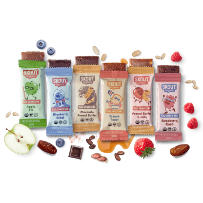 Skout Organic Kids Snack Bars, Protein Bars, and Cookies