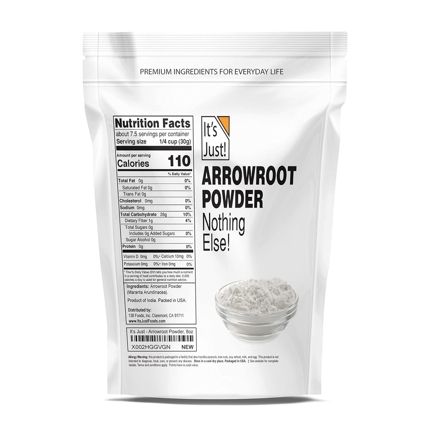 It's Just! Arrowroot Powder