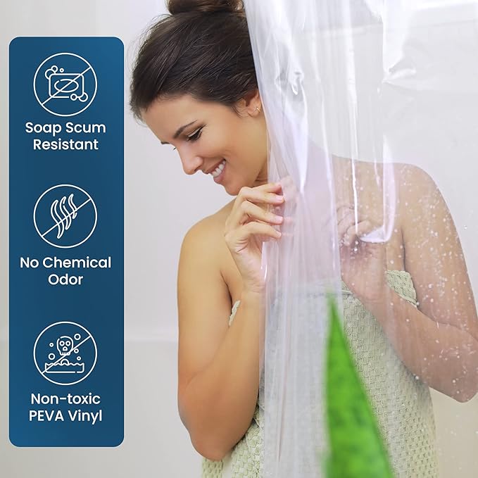 UrbanWare PEVA Shower Liner