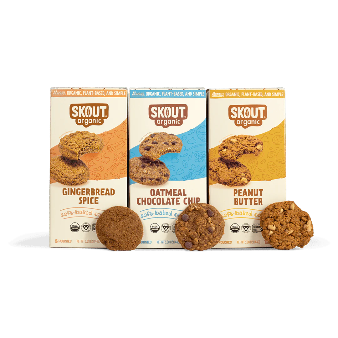Skout Organic Kids Snack Bars, Protein Bars, and Cookies