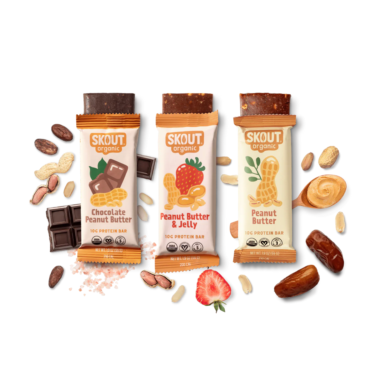 Skout Organic Kids Snack Bars, Protein Bars, and Cookies