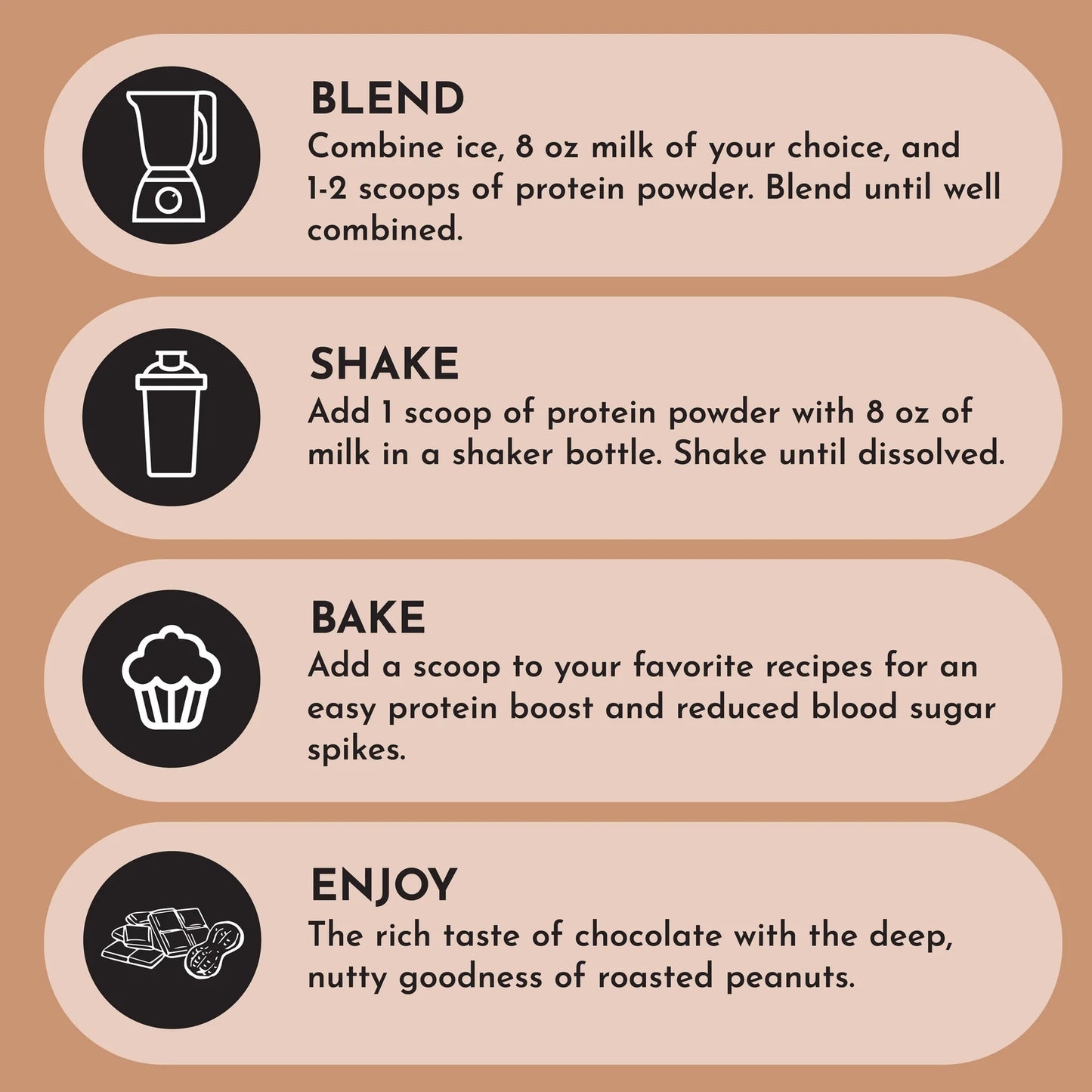 Just Ingredients Protein Powder (Roasted Peanut Butter Chocolate)