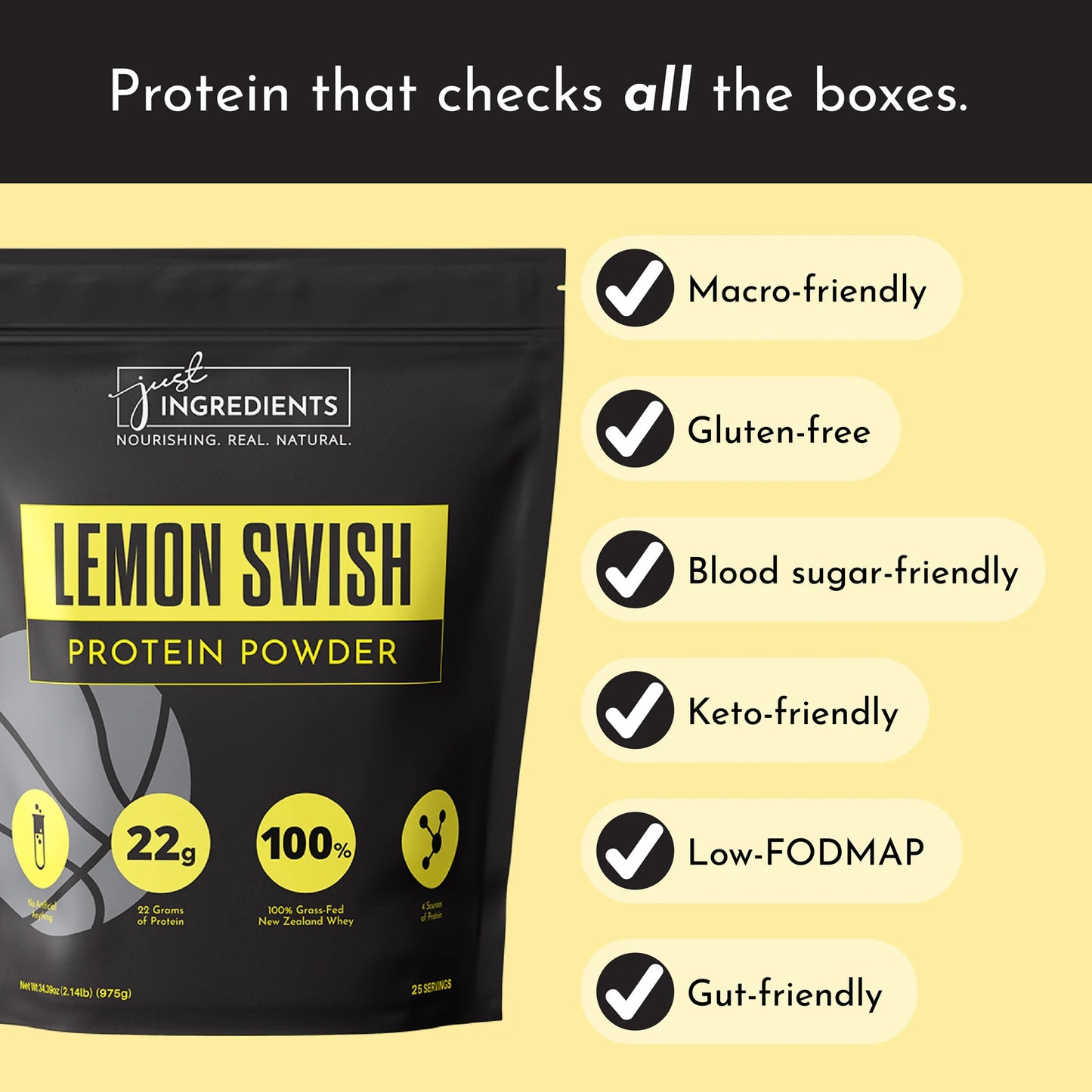 Just Ingredients Protein Powder (Lemon Swish)