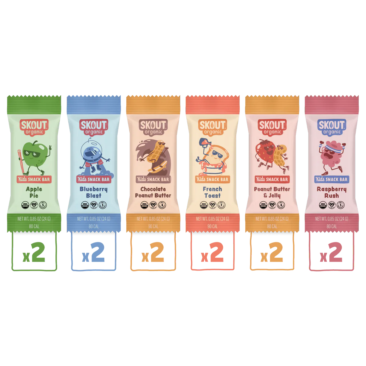 Skout Organic Kids Snack Bars, Protein Bars, and Cookies