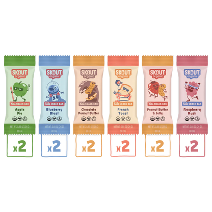 Skout Organic Kids Snack Bars, Protein Bars, and Cookies