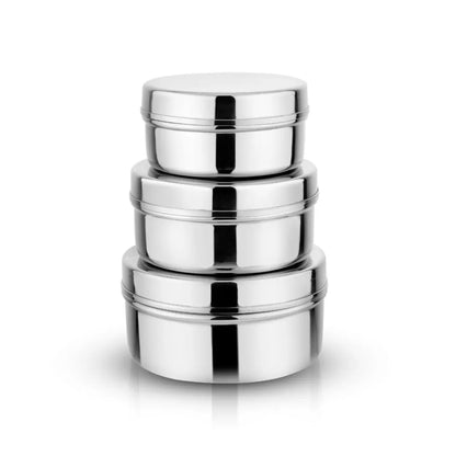 Ahisma | The Circle Trio (Stainless Steel Containers) - Essentiallydestinyy