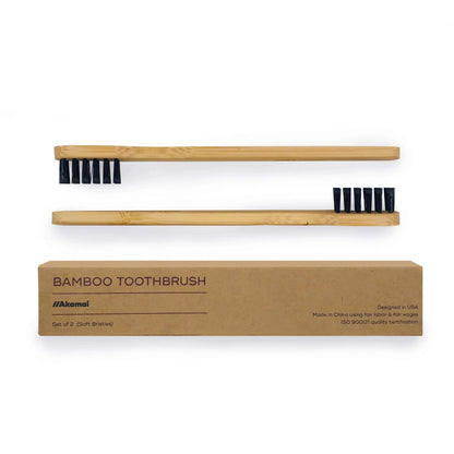Akamai | Bamboo Brass Toothbrush - Essentiallydestinyy