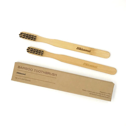 Akamai | Bamboo Brass Toothbrush - Essentiallydestinyy