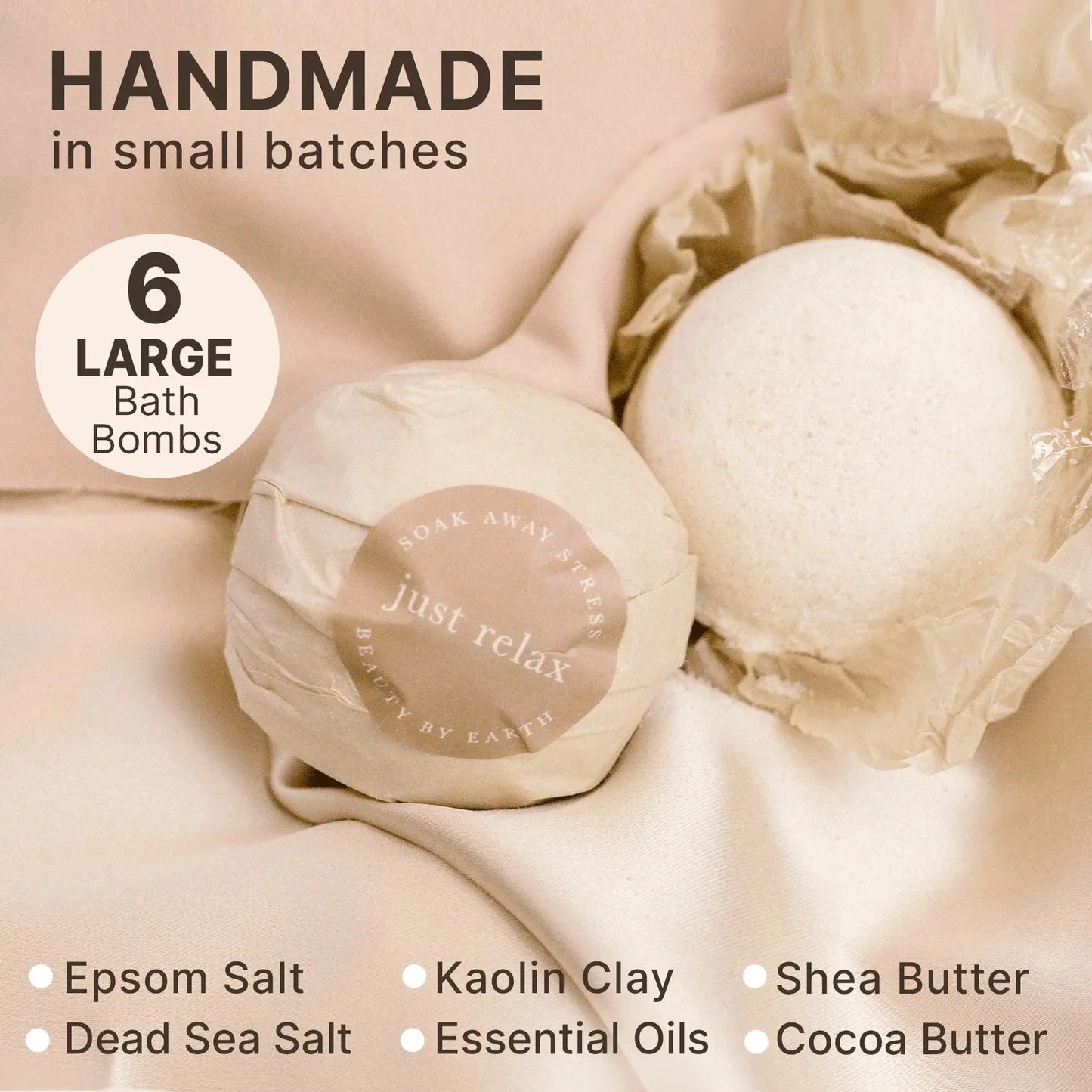 Beauty By Earth | Bath Bomb Gift Set (6 Pack) - Essentiallydestinyy