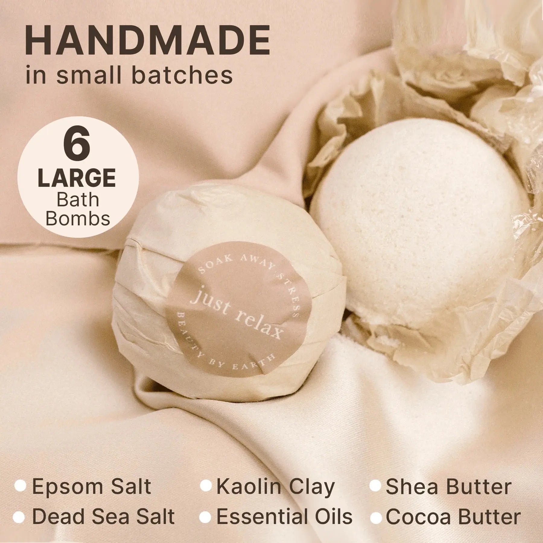 Beauty By Earth | Bath Bomb Gift Set (6 Pack) - Essentiallydestinyy