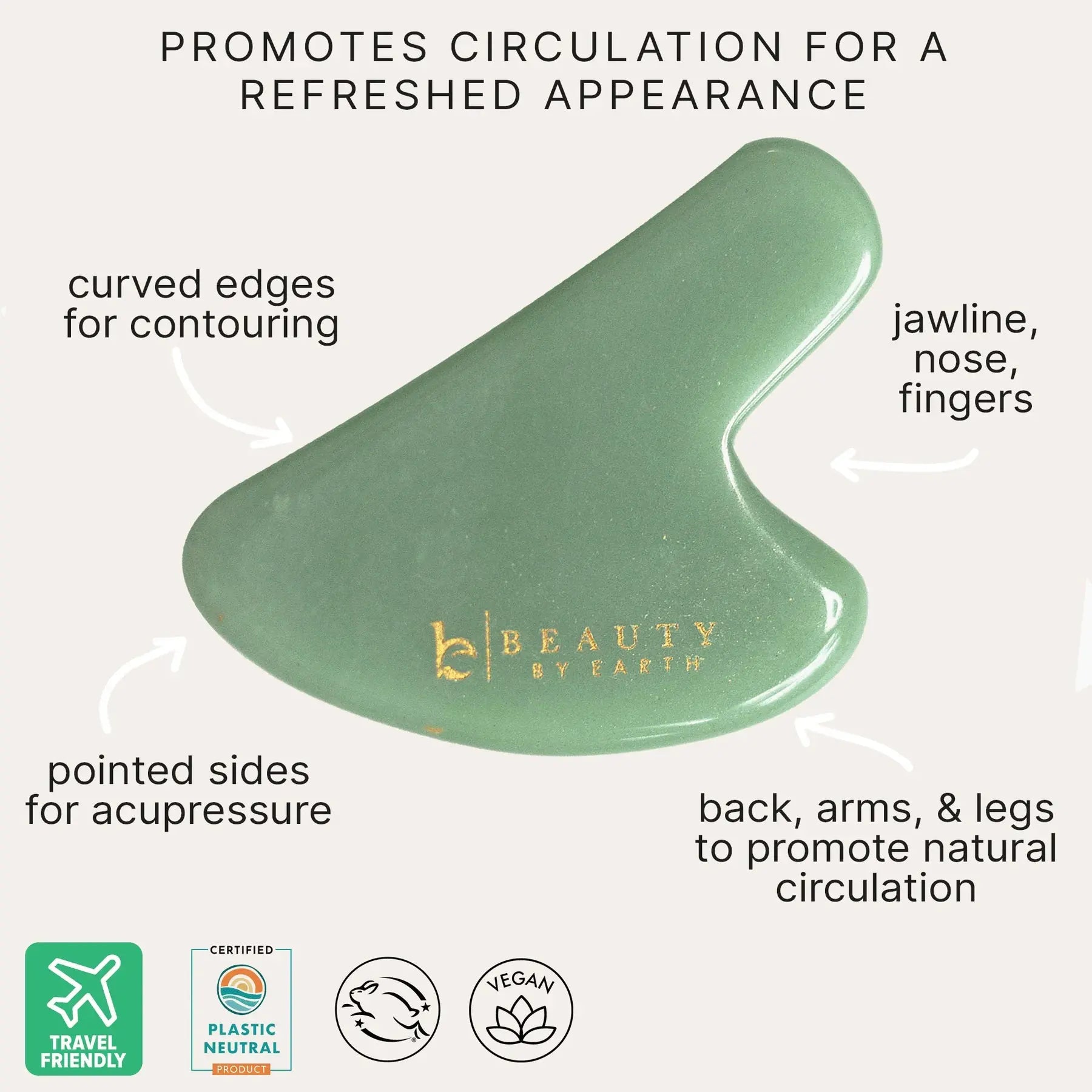 Beauty By Earth | Jade Gua Sha - Essentiallydestinyy