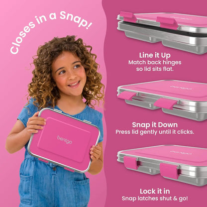 Bentgo | Kids Stainless Steel Leak-Resistant Lunch Box - Essentiallydestinyy