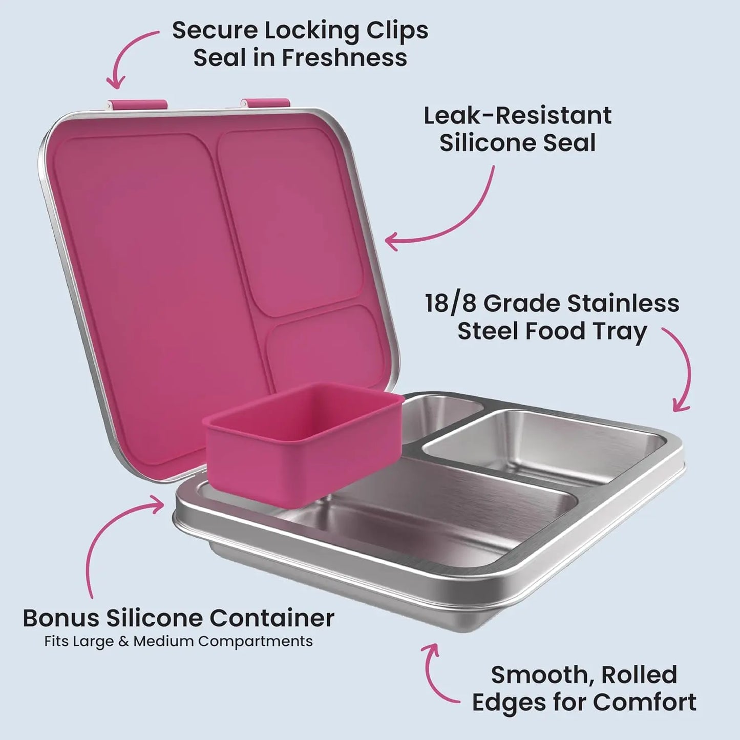 Bentgo | Kids Stainless Steel Leak-Resistant Lunch Box - Essentiallydestinyy
