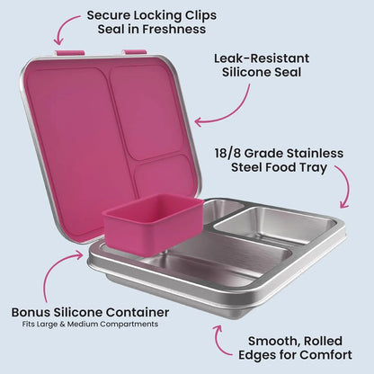 Bentgo | Kids Stainless Steel Leak-Resistant Lunch Box - Essentiallydestinyy