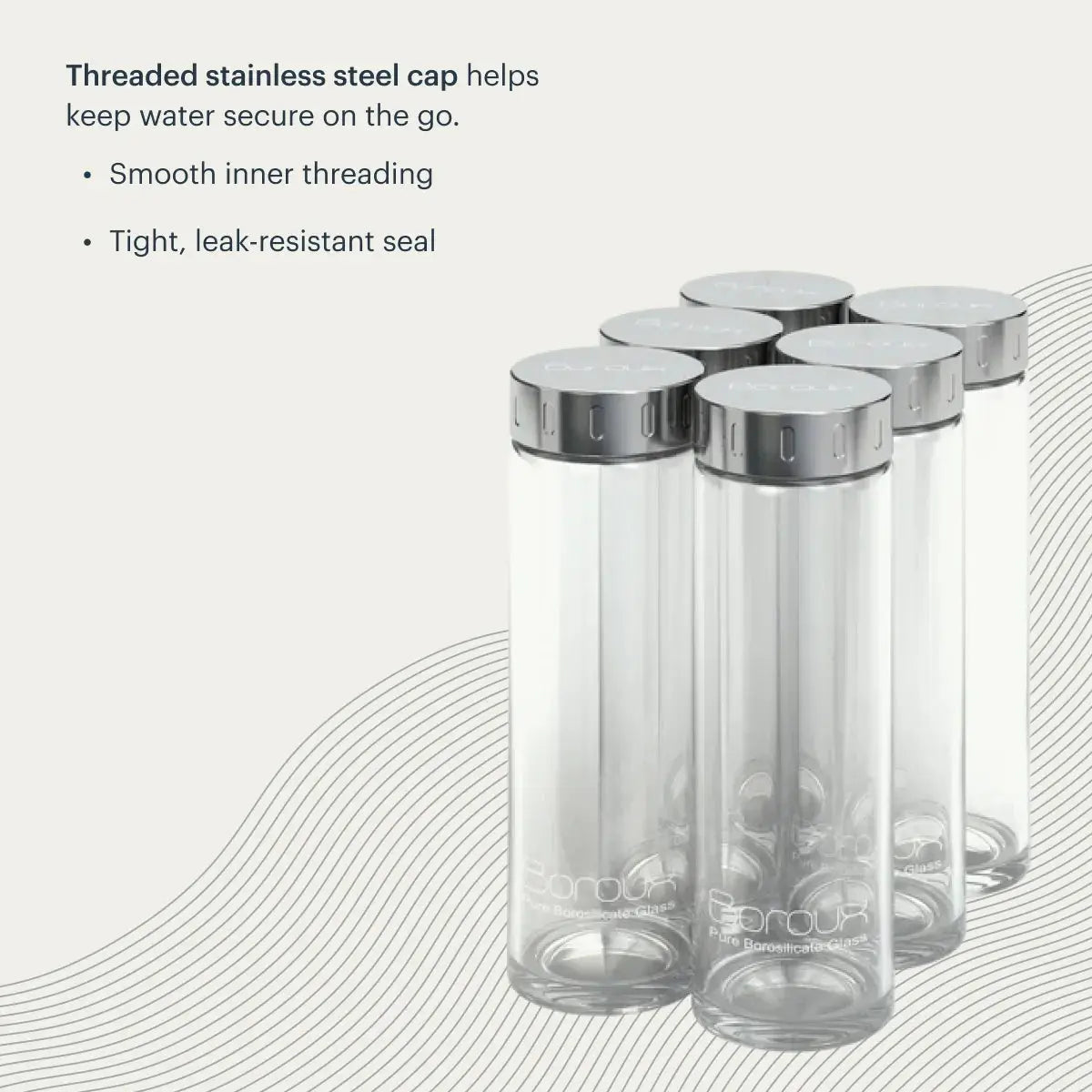 Boroux | Glass Water Bottle - Essentiallydestinyy