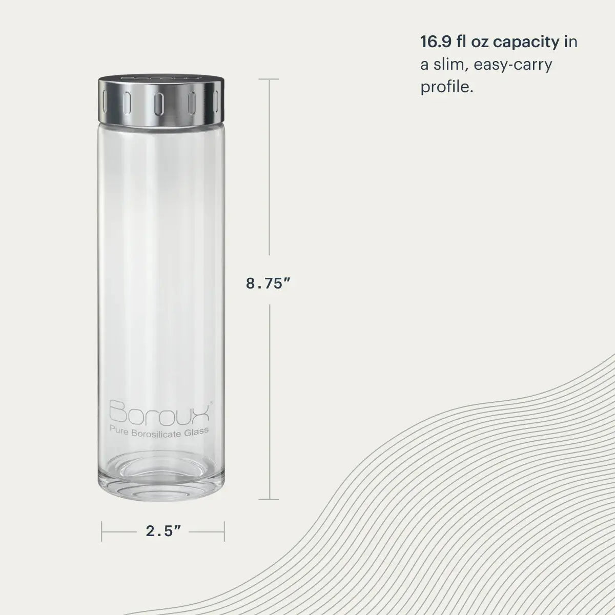Boroux | Glass Water Bottle - Essentiallydestinyy