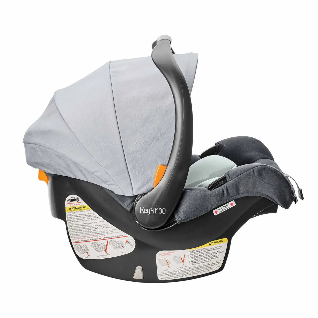 Chicco KeyFit 30 ClearTex Infant Car Seat (Pewter and Slate) - Essentiallydestinyy