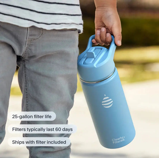 ClearlyFiltered | Kids Filtered Water Bottles (16oz) - Essentiallydestinyy