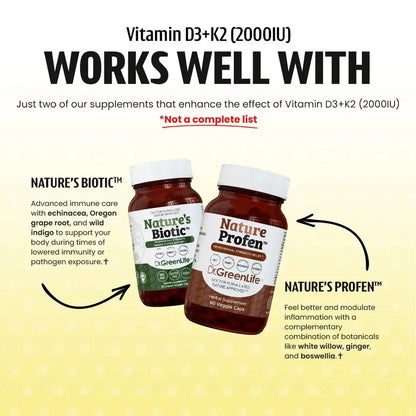 Dr.GreenLife | Vitamin D3+K2 (2,000IU) - Essentiallydestinyy