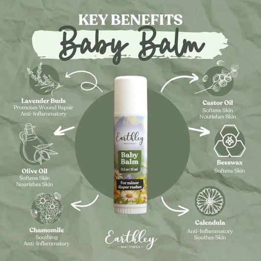 Earthley Baby Balm Herbal Salve - Essentiallydestinyy
