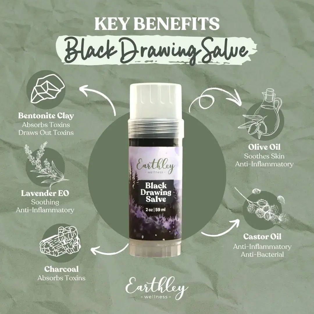 Earthley Black Drawing Salve - Essentiallydestinyy