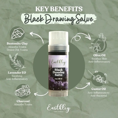 Earthley Black Drawing Salve - Essentiallydestinyy