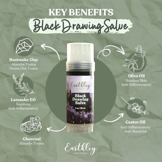 Earthley Black Drawing Salve - Essentiallydestinyy