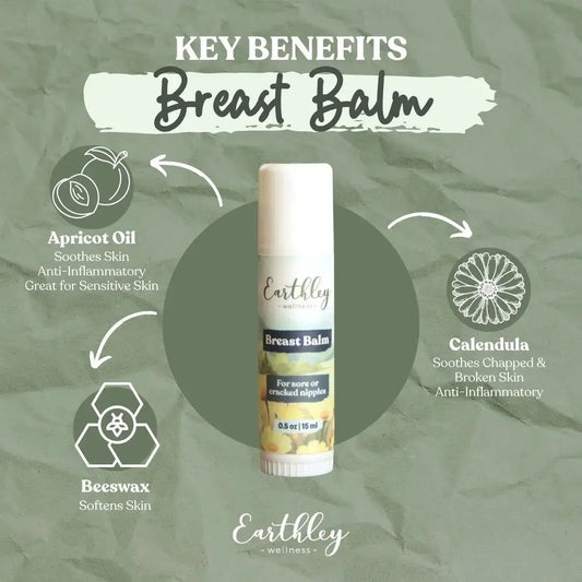 Earthley Breast Balm Herbal Salve - Essentiallydestinyy