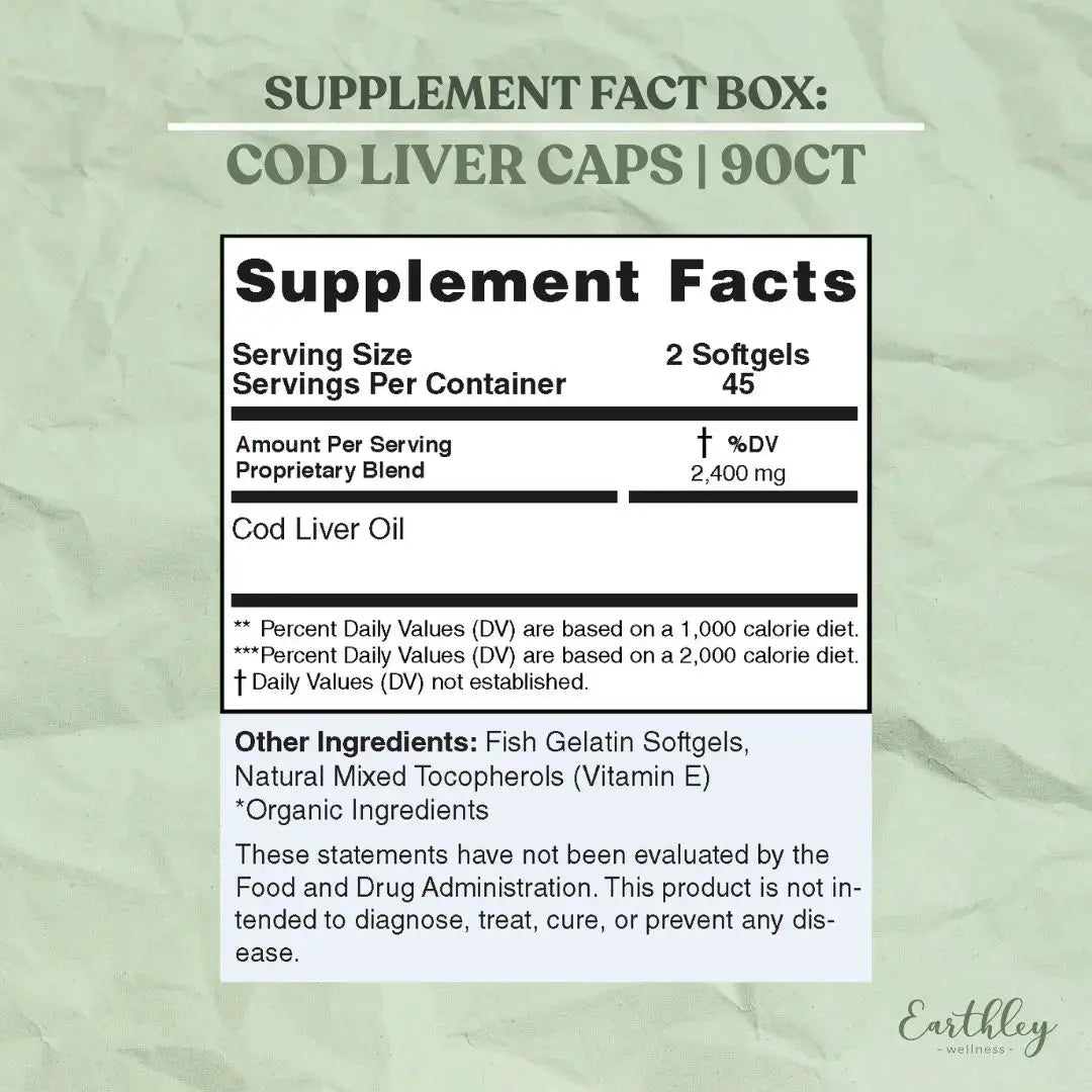 Earthley Cod Liver Oil - Essentiallydestinyy