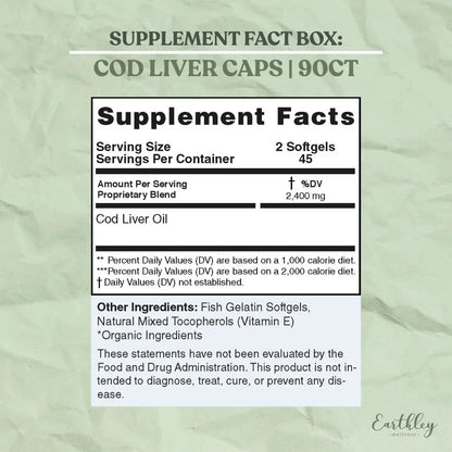 Earthley Cod Liver Oil - Essentiallydestinyy