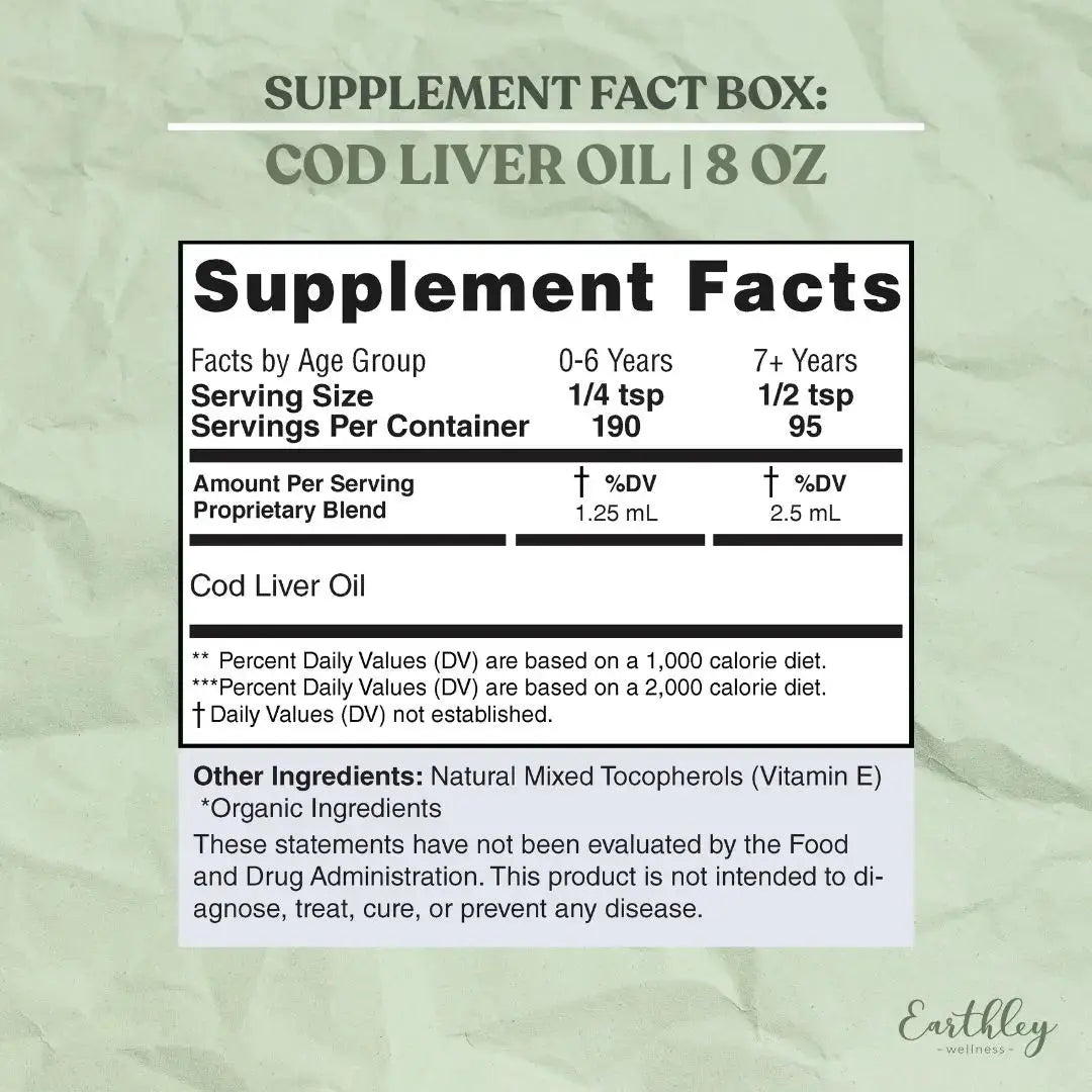 Earthley Cod Liver Oil - Essentiallydestinyy