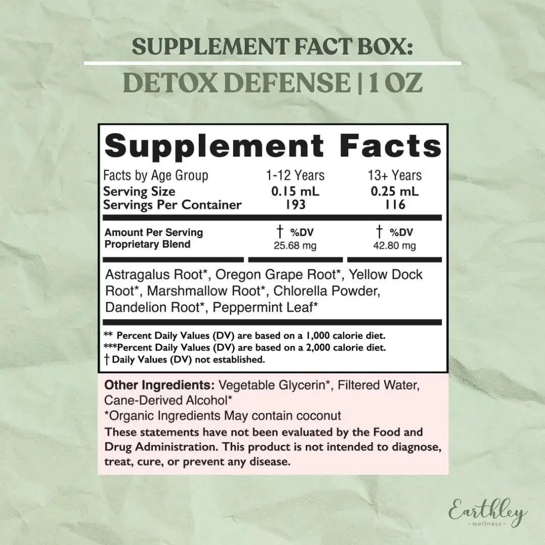 Earthley Detox Defense - Essentiallydestinyy