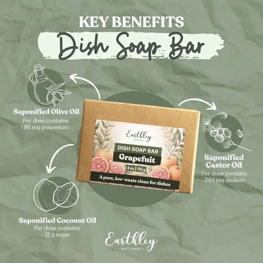 Earthley Dish Bar Soap - Essentiallydestinyy