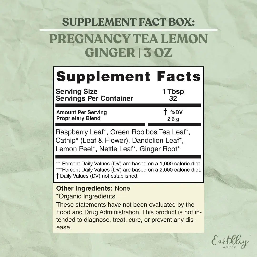 Earthley Organic Pregnancy Tea - Essentiallydestinyy