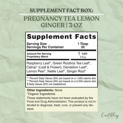 Earthley Organic Pregnancy Tea - Essentiallydestinyy