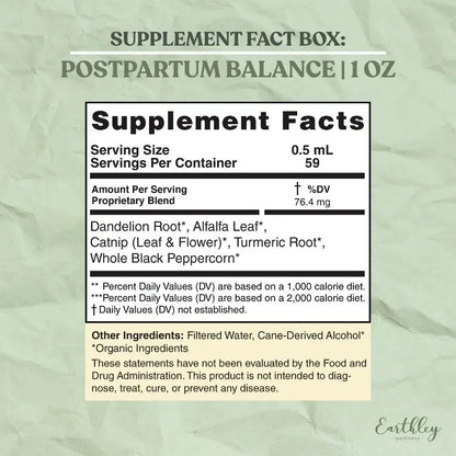 Earthley Postpartum Balance - Essentiallydestinyy