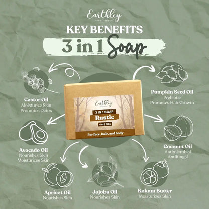 Earthley Rustic Shampoo Bar - Essentiallydestinyy