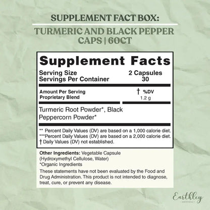 Earthley Turmeric and Black Pepper Powder - Essentiallydestinyy