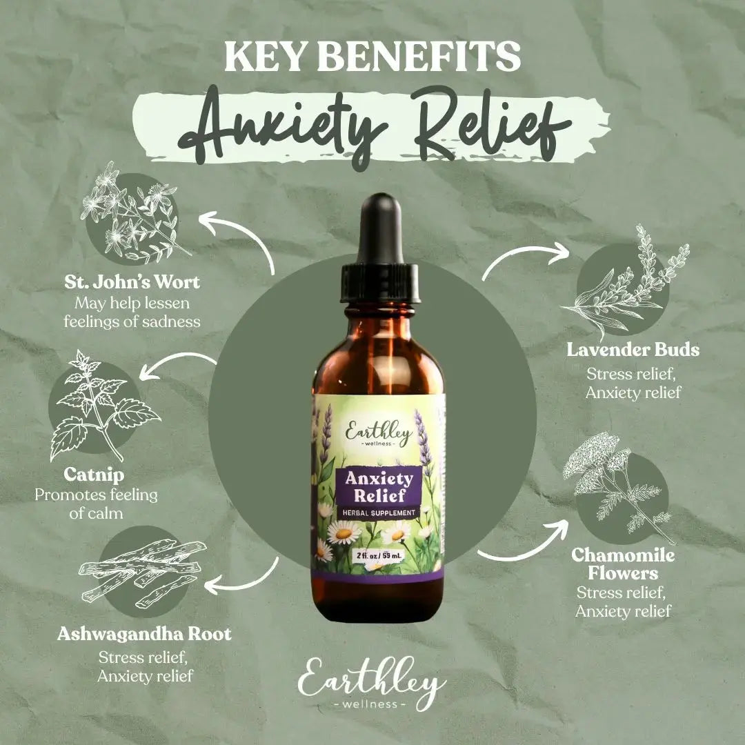 Earthley's Anxiety Relief Tincture - Essentiallydestinyy