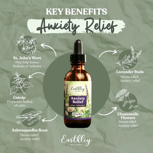 Earthley's Anxiety Relief Tincture - Essentiallydestinyy