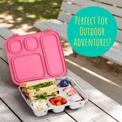 Elk and Friends | Kids Stainless Steel Bento Box (with Silicone Lid) - Essentiallydestinyy